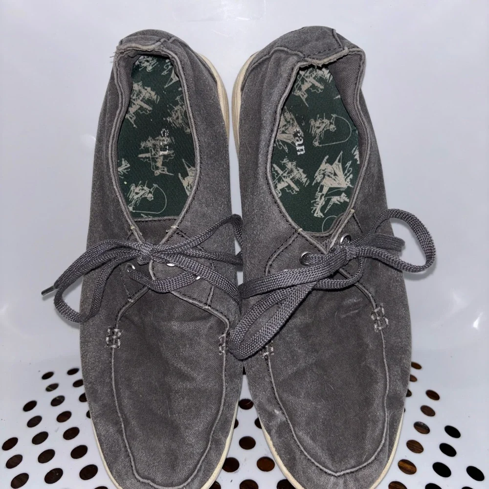 Lands End Casual Gray Men's Deck Shoes